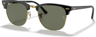 Lunettes de soleil Ray-Ban Clubmaster noir polarisées