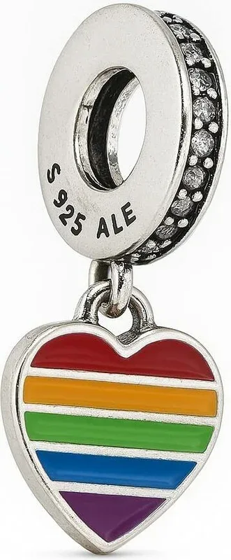 Charm Cœur Arc-en-Ciel Pride Pandora — vue 2