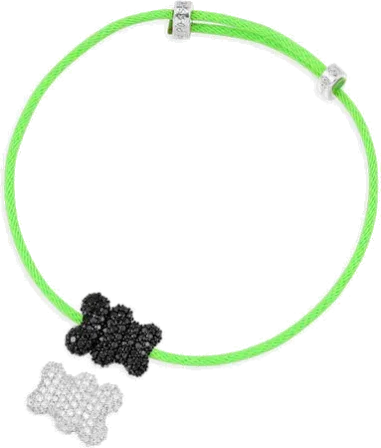 Bracelet APM Monaco Yummy Bear Baby Mood Vert Fluo