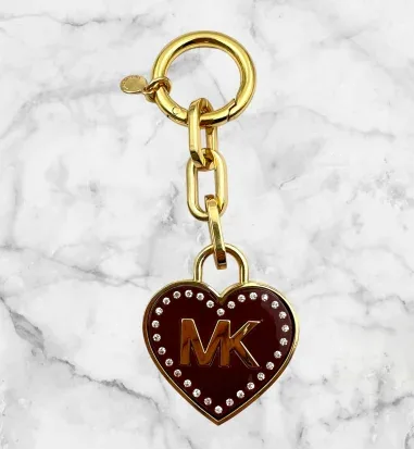 Porte-clés Michael Kors MK Cœur Cristaux — vue 2