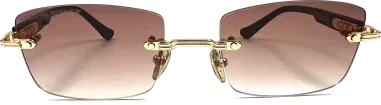 Chrome Hearts Deep II - Lunettes de soleil rectangulaires — vue 2