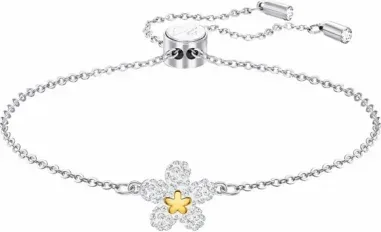 Bracelet Tough Swarovski - Plaqué Rhodium et Cristaux Blancs