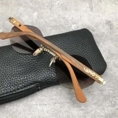 Lunettes de soleil Diamond cerclés marron - Chrome Hearts — vue 7