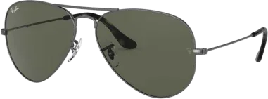 Ray-Ban Aviator Métal Gris Mat - Verres G-15
