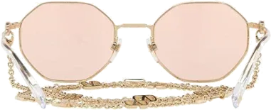 Lunettes de soleil Valentino Garavani VA2040 Hexagonales avec chaîne — vue 14
