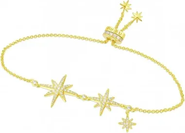 Bracelet APM Monaco Ajustable Météorites Plaqué Or Jaune