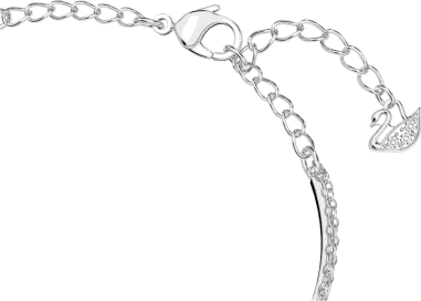 Bracelet Jonc Infinity Swarovski - Rhodium Blanc — vue 3