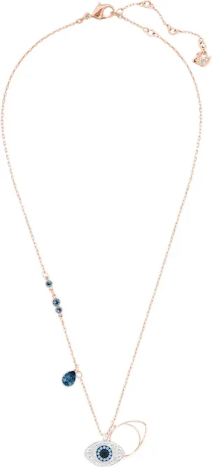 Collier Symbolica Œil Porte-Bonheur Cristal Bleu — vue 3