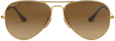 Lunettes de soleil Ray-Ban Aviator - Monture dorée polarisée — vue 2