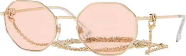 Lunettes de soleil Valentino Garavani VA2040 Hexagonales avec chaîne — vue 12