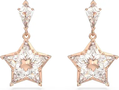Boucles d'oreilles Stella Swarovski - Étoiles plaqué or rose