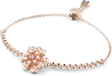 Bracelet Floral Swarovski Cristaux Roses