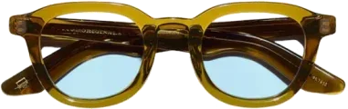 Lunettes de soleil Moscot DAHVEN rondes en acétate — vue 2