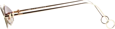 Lunettes de Soleil Fendi Baguette Cat-eye Doré Rose — vue 4