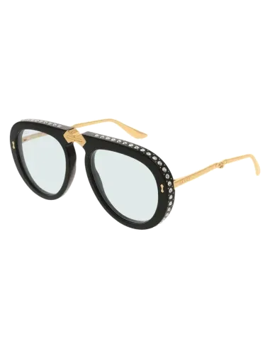Lunettes de soleil Gucci pliantes ornées de brillants