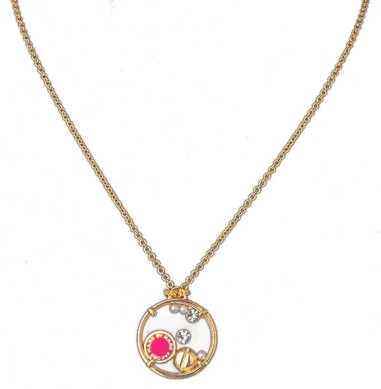 Collier Marc by Marc Jacobs - Disque Émail Rouge