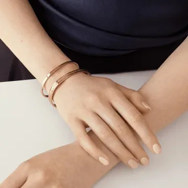 Bracelet Elan Daniel Wellington en acier doré or rose — vue 4