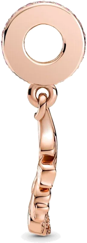 Charm Pendant Feuille de Chêne Rose Pandora — vue 3