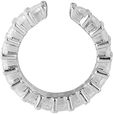 Boucle d'oreille cœur pavé de cristaux APM Monaco