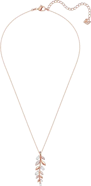 Collier Mayfly Swarovski - Plaqué Or Rose et Cristaux Blancs — vue 3