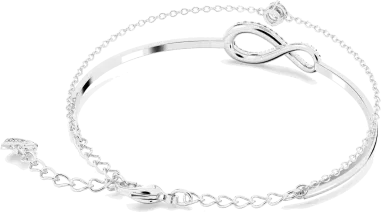 Bracelet Jonc Infinity Swarovski - Rhodium Blanc — vue 4
