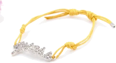 Bracelet cordon Guess à logo cristallisé — vue 6