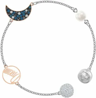 Bracelet Swarovski Remix Moon - Rhodium et Cristaux Multicolores — vue 3