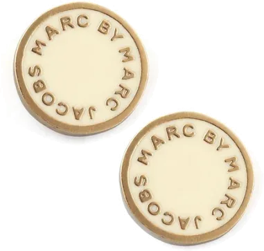 Boucles d'oreilles Marc by Marc Jacobs - Disque blanc