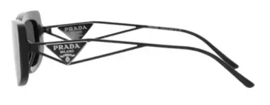 Lunettes de Soleil Prada PR 14YS Métalliques Noires — vue 3