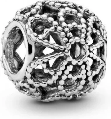 Charm Fleur Ajouré Perlé Pandora Moments