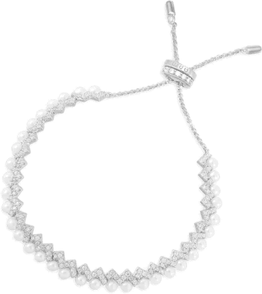 Bracelet APM Monaco Up and Down Argent et Nacre