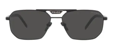 Lunettes de soleil Prada PR 58YS métal noir — vue 2