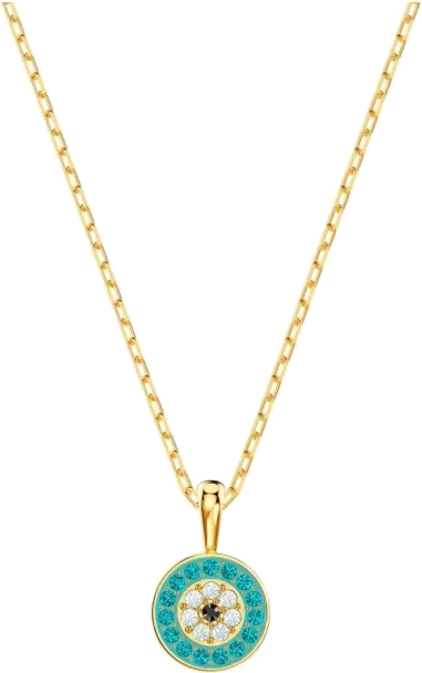 Collier Swarovski Luckily - Œil de Protection Turquoise