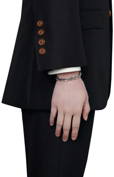 Bracelet chaîne Gucci en argent 925 - Logo GG — vue 2