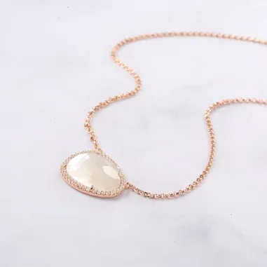 Collier APM Monaco Nacre et Cristaux - Ajustable — vue 2