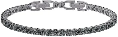 Bracelet Tennis Deluxe Swarovski - Ruthénium Gris
