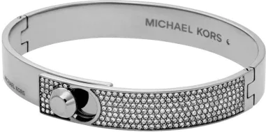 Bracelet Rigide Michael Kors Argenté aux Strass