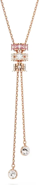 Collier Swarovski en Y Connexus - Or rose et cristaux — vue 5
