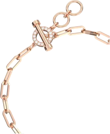 Bracelet Teddy Swarovski Plaqué Or Rose — vue 13