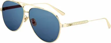 Lunettes de soleil Dior Cannage A1U - Monture pilote métal doré