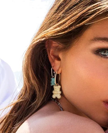 Boucle d'oreille Yummy Bear Clip Wonderland APM Monaco — vue 4