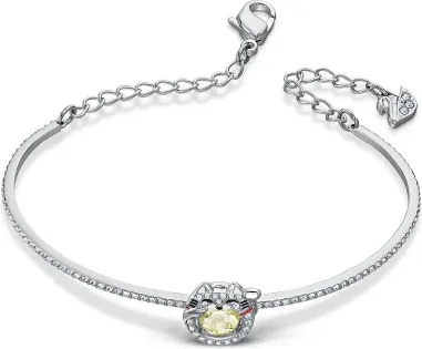 Bracelet jonc Swarovski Sparkling Dance Cat — vue 3