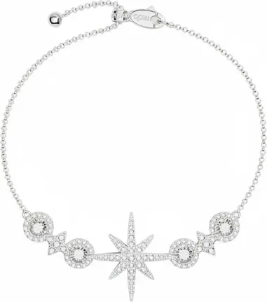 Bracelet APM Monaco ajustable argent 925 et zirconiums