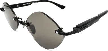 Lunettes de Soleil Chrome Hearts Diamond Cerclées Noires