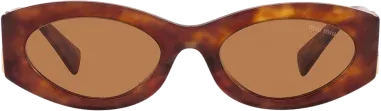 Lunettes de soleil ovales Miu Miu MU 11WS — vue 7