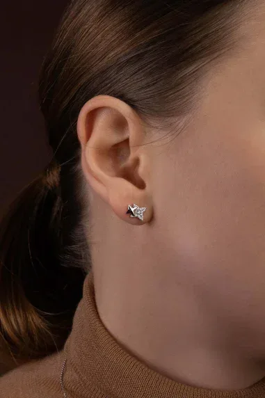 Boucles d'oreilles Météorites APM Monaco en Argent 925 — vue 2
