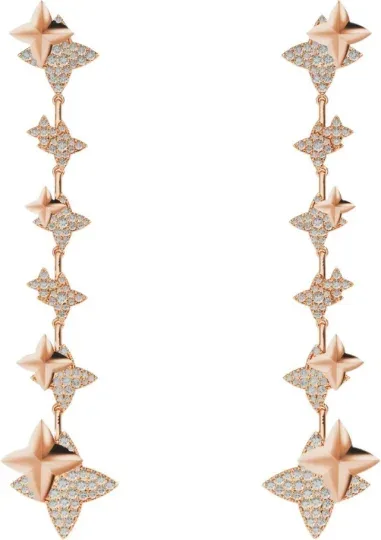 Boucles d'oreilles Drop Météorites APM Monaco