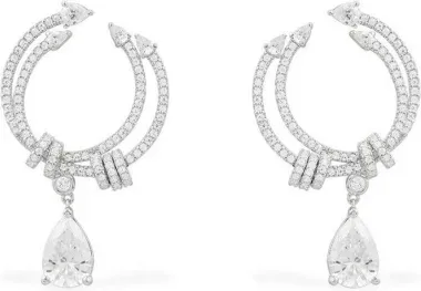 Boucles d'oreilles rondes micropavées APM Monaco
