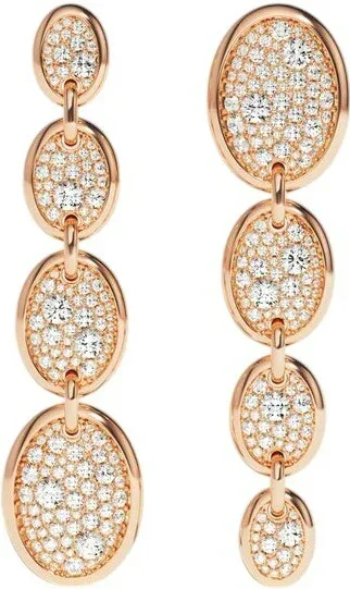 Boucles d'oreilles Festival Ovales Chocolat - APM Monaco