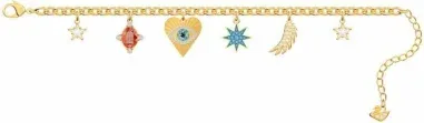Bracelet Lucky Goddess Swarovski Plaqué Or et Cristaux Multicolores — vue 2